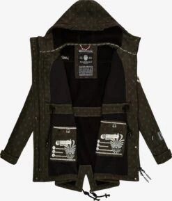 Marikoo Manteaux De Pluie Manteau Fonctionnel Zimtzicke Femme Vert Foncé -Marikoo b441e752747db4cf0503f4e30821bebe