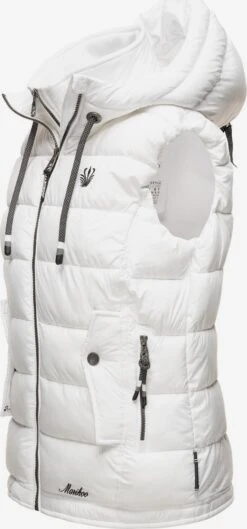 Marikoo Vestes Sans Manches Gilet Taisaa Femme Blanc -Marikoo b72c59c516d980f0c2fd8f9ffbf1f189
