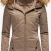 Marikoo Manteaux Dhiver Manteau D’hiver Sanakoo Femme Noisette