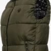 Marikoo Vestes Sans Manches Gilet Eisflöckchen Femme Olive