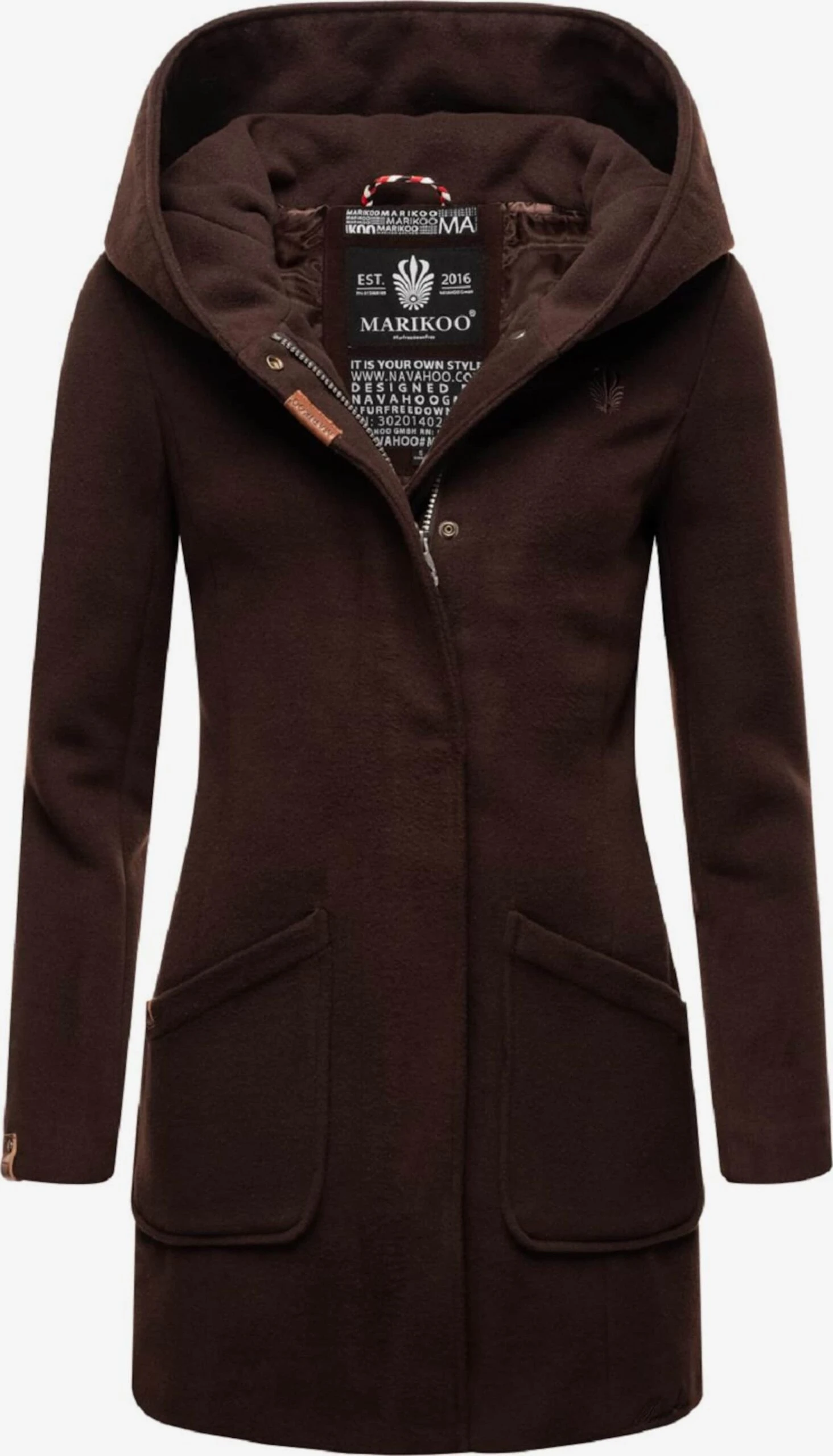 Marikoo Manteaux Dhiver Manteau D’hiver Maikoo Femme Chocolat
