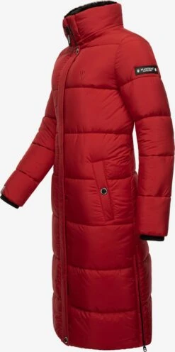 Marikoo Manteaux Dhiver Manteau D’hiver Femme Rouge Rubis -Marikoo ba204d4db082777e1e20964905ee1b31