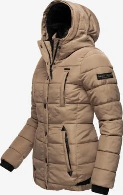 Marikoo Vestes Matelassées Veste D’hiver Lotusblüte Femme Marron -Marikoo ba46f167812a248a87b23555fc71657b