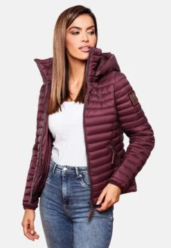 Marikoo Vestes De Mi-saison Veste Mi-saison Löwenbaby Femme Bordeaux -Marikoo bacab2ddef42fadd276338ba511b2847