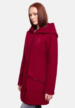 Marikoo Manteaux De Pluie Manteau Fonctionnel Mayleen Femme Rouge Cerise -Marikoo bd5ad99ed95eb681c1fc5b940b2bd484