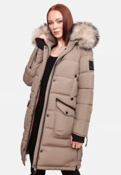 Marikoo Manteaux Dhiver Manteau D’hiver Chaskaa Femme Taupe -Marikoo c0bd991f9460cfa04c6eaa04d4ae37c3