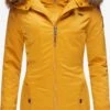 Marikoo Manteaux Dhiver Manteau D’hiver Sanakoo Femme Jaune Dor