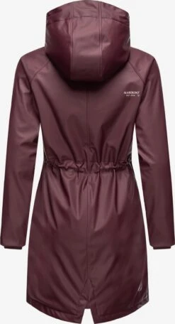 Marikoo Manteaux De Pluie Manteau Fonctionnel Femme Bordeaux -Marikoo c68d7848f926860106fb63ea06ca5cf0