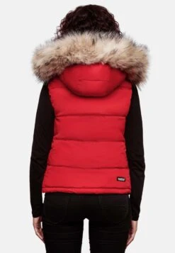 Marikoo Vestes Sans Manches Gilet Eisflöckchen Femme Rouge -Marikoo c69b222a8ee7403bab458bee1121fc23