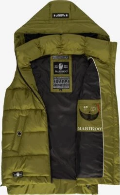 Marikoo Vestes Sans Manches Gilet Zarinaa Femme Olive 3 Marikoo Vestes Sans Manches Gilet Zarinaa Femme Olive -Marikoo c91e0ea0a4b2beeeb73eff167ae7e04d