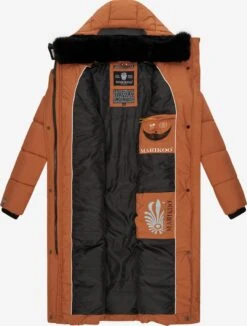 Marikoo Manteaux Dhiver Manteau D’hiver Femme Cognac -Marikoo ca27744a3de6298e1f0e64147184e937