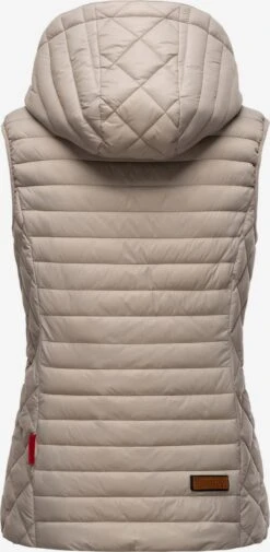 Marikoo Vestes Sans Manches Gilet Hasenpfote Femme Gris Clair -Marikoo cc26e7135e966ba9551527da055db903