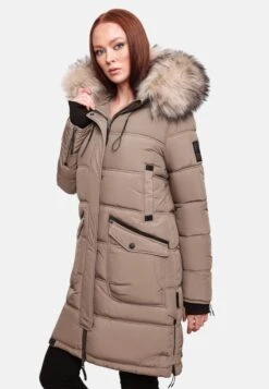 Marikoo Manteaux Dhiver Manteau D’hiver Chaskaa Femme Taupe -Marikoo d091923334adca957d1cdb108c90bd5a