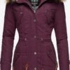Marikoo Parkas Parka D’hiver Femme Lie De Vin
