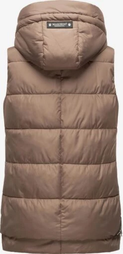 Marikoo Vestes Sans Manches Gilet Zarinaa Femme Marron -Marikoo d16f3ec5a300a4da515105345c0e5f0d