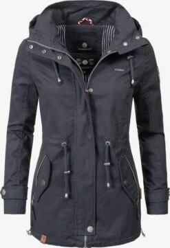 Marikoo Parkas Parka Mi-saison Nyokoo Femme Bleu-gris