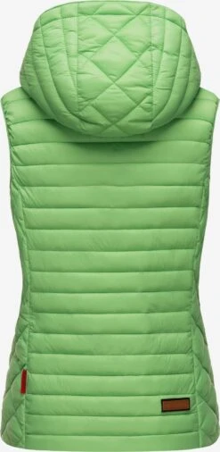Marikoo Vestes Sans Manches Gilet Femme Vert -Marikoo d2add50491720243b0e32f61695fc81b