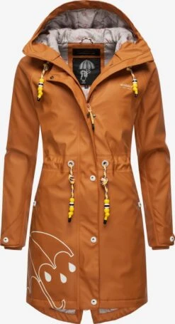 Marikoo Manteaux De Pluie Manteau Fonctionnel Femme Orange -Marikoo d52341fcd324f8a178a25d4de7933acc