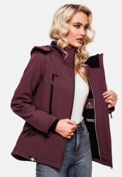 Marikoo Vestes Dhiver Veste D’hiver Femme Bordeaux -Marikoo d6d43ce8d07f45bde60cabef8862439f