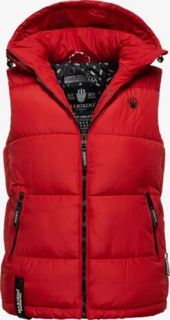 Marikoo Vestes Sans Manches Gilet Eisflöckchen Femme Rouge -Marikoo d6d6a2c5f092148c0d6df27ce034348b