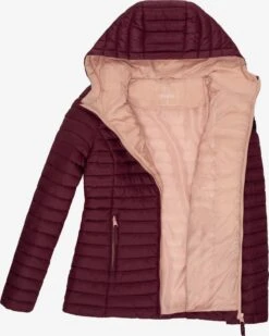 Marikoo Vestes De Mi-saison Veste Mi-saison Asraa Femme Bordeaux -Marikoo d9c1ba6eeb7e86a644bfaa2a9c0b2df2