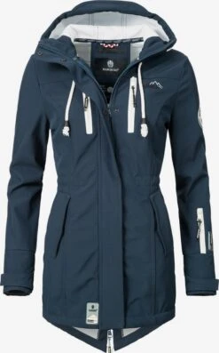 Marikoo Manteaux De Pluie Manteau Fonctionnel Zimtzicke Femme Marine