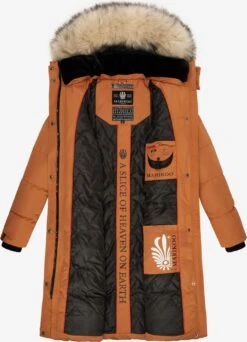 Marikoo Manteaux Dhiver Manteau D’hiver Schneesternchen Femme Orange -Marikoo dd067cbcbe3a16040ef4bd77614c5184