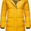 Marikoo Manteaux Dhiver Manteau D’hiver Femme Jaune