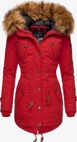 Marikoo Parkas Parka D’hiver La Viva Femme Rouge Clair