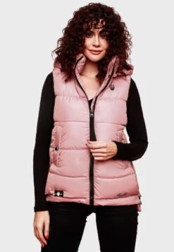 Marikoo Vestes Sans Manches Gilet Zarinaa Femme Rose 4 Marikoo Vestes Sans Manches Gilet Zarinaa Femme Rose -Marikoo e07a959161702391816828e6cc5af455