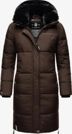 Marikoo Manteaux Dhiver Manteau D’hiver Femme Chocolat