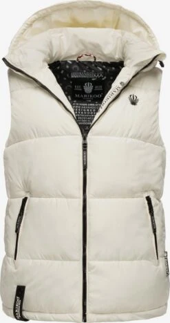 Marikoo Vestes Sans Manches Gilet Eisflöckchen Femme Blanc Cassé -Marikoo e115a9e516573b596fb8a6454135d7d0