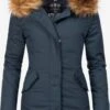 Marikoo Parkas Parka D’hiver Karmaa Femme Bleu Foncé