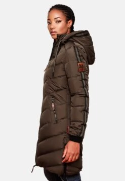 Marikoo Manteaux Dhiver Manteau D’hiver Armasa Femme Marron -Marikoo e5e6b70df5d2f7175e2b210e5988ca62