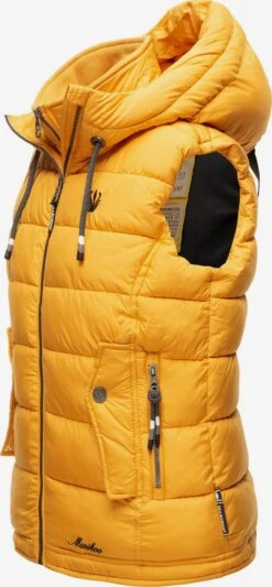 Marikoo Vestes Sans Manches Gilet Taisaa Femme Jaune -Marikoo e837650f4bfd13bbb20edc9efed502f0