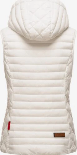 Marikoo Vestes Sans Manches Gilet Hasenpfote Femme Blanc Cassé -Marikoo e928aa1a29bc79ccdef730d6244c4a6f