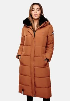 Marikoo Manteaux Dhiver Manteau D’hiver Femme Cognac -Marikoo ebe470424ac280ae0679ed84e4e6f351