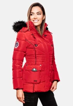 Marikoo Vestes Dhiver Veste D’hiver Vanilla Femme Rouge -Marikoo ecec20f568eef3ce74684aa18faa8f39