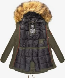 Marikoo Parkas Parka D’hiver Femme Kaki -Marikoo eda16c5591ffe5b3fd8db2ad20161e88