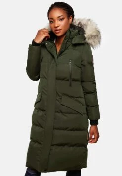 Marikoo Manteaux Dhiver Manteau D’hiver Schneesternchen Femme Vert -Marikoo f0b4987873f489da42c85f4ac10f4aec