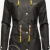 Marikoo Manteaux De Pluie Manteau Fonctionnel Femme Noir