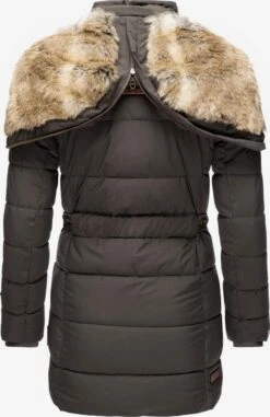 Marikoo Manteaux Courts Manteau D’hiver Femme Gris Basalte -Marikoo f786a2744bffc999b1a5702dbbb22eac