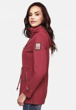 Marikoo Parkas Parka Mi-saison Nyokoo Femme Rouge / Bourgogne -Marikoo fafffb212d674ff8f56e4e91989395f4