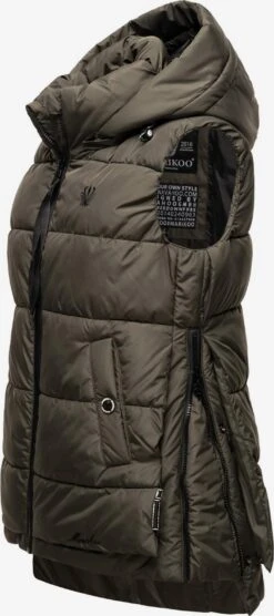 Marikoo Vestes Sans Manches Gilet Zarinaa Femme Anthracite -Marikoo fb4ef13605ee78b734f0f45000f471d2