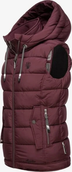 Marikoo Vestes Sans Manches Gilet Taisaa Femme Bordeaux -Marikoo ff46aed8ffea4d0cd327f816b1e75fd1