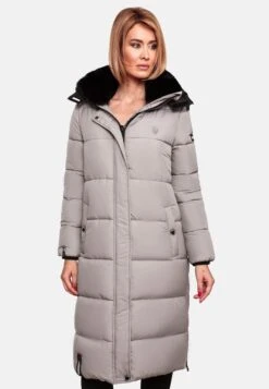 Marikoo Manteaux Dhiver Manteau D’hiver Femme Gris -Marikoo fff039f31c2a59073b2000c58bf0a220